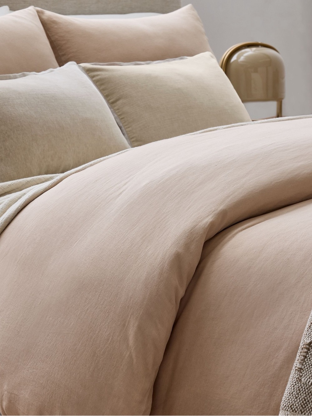West Elm European Flax Linen Sham in Natural Color NEW size King Set of 2 - Picture 5 of 10